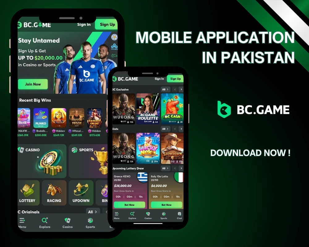 BC.Game Mobile Application in Pakistan